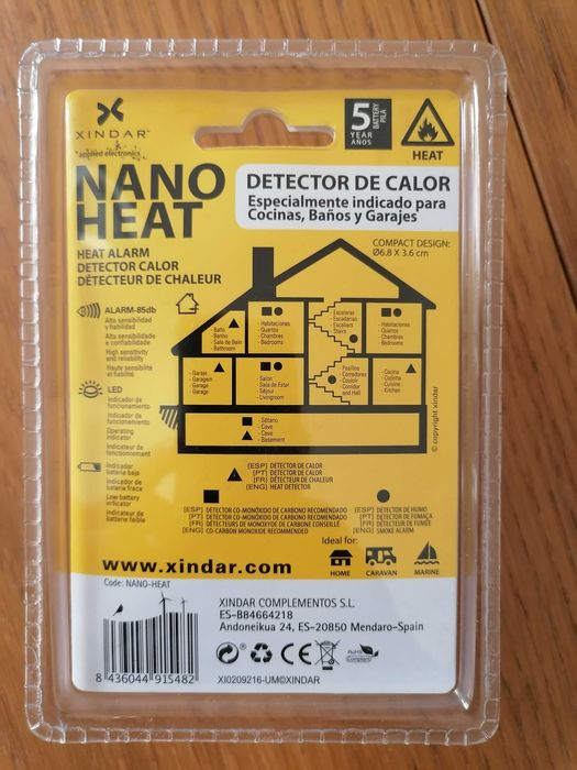 5 Detectores de fumo - NOVOS