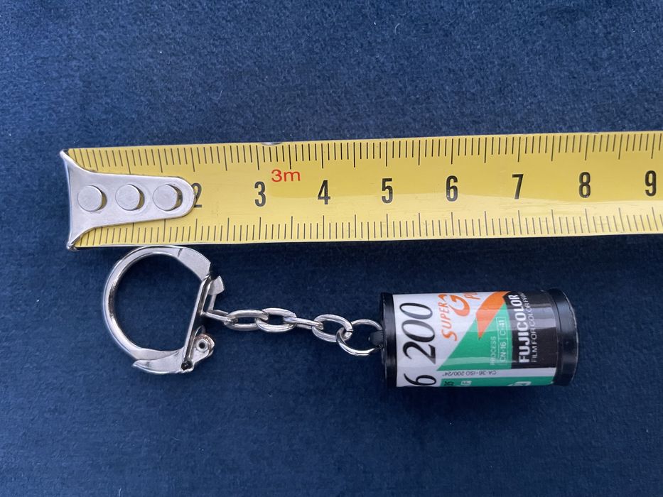 Breloczek rolka filmu analogowego, fotograficznego, vintage