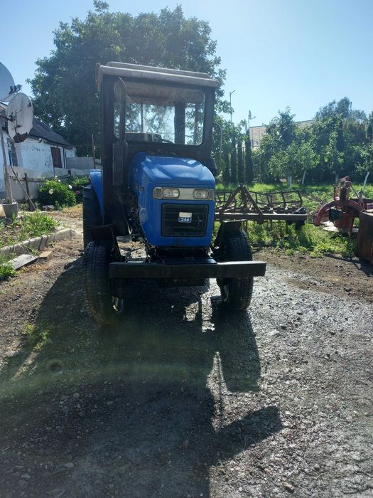 Міні трактор зубр 244+фреза+плуг