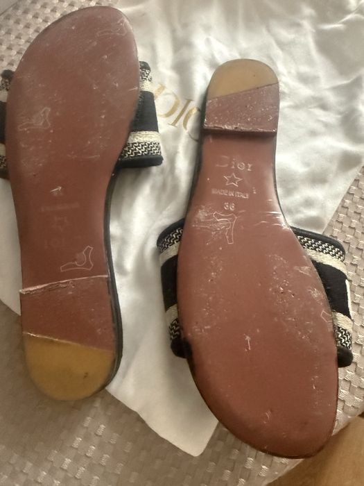 Klapki Dior 36 bardzo wygodne monogram