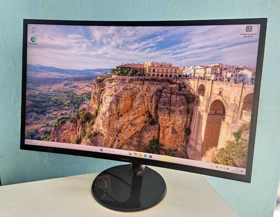 Zakrzywiony Monitor do komputera 27” Samsung 75Hz FHD 1920x1080 Led VA