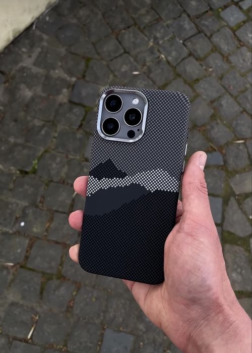Чохол iphone 13/ 14 карбоновий з MagSafe. Чехол айфон 13/ 14 carbon