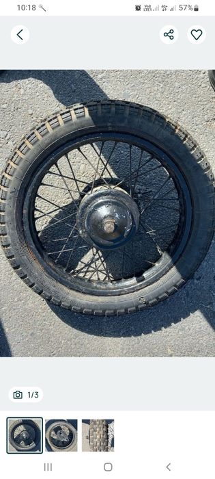 Мото колесо R16 cсср,ретро,иж,ява,восход,минск