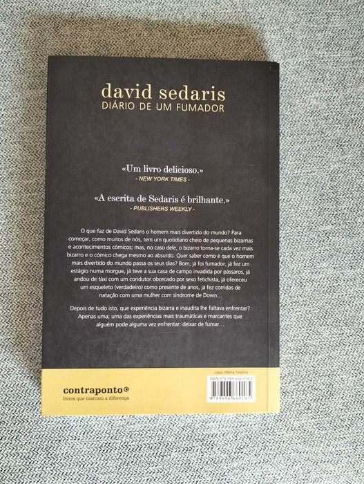 Livro "Diário de um fumador" de David Sedaris