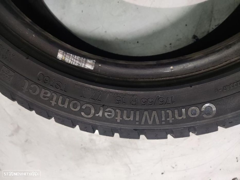 2 pneus semi novos smart  175-55r15 continental - oferta dos portes