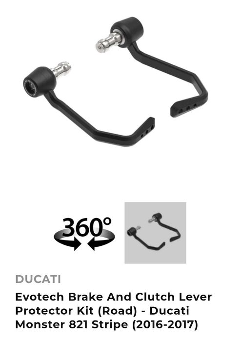 Защита рук, захист рук Ducati, все модели от Evotech Performance