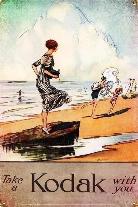Placas decorativas retro da KODAK , novas, 30 x 20 cm
