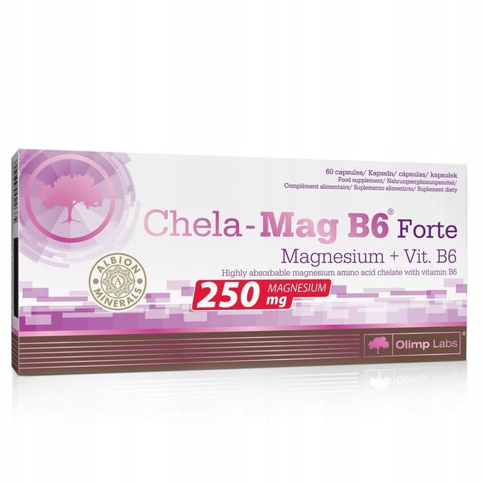 olimp chela-mag b6 forte 60kaps minerały magnez witamina b6 zdrowie stress