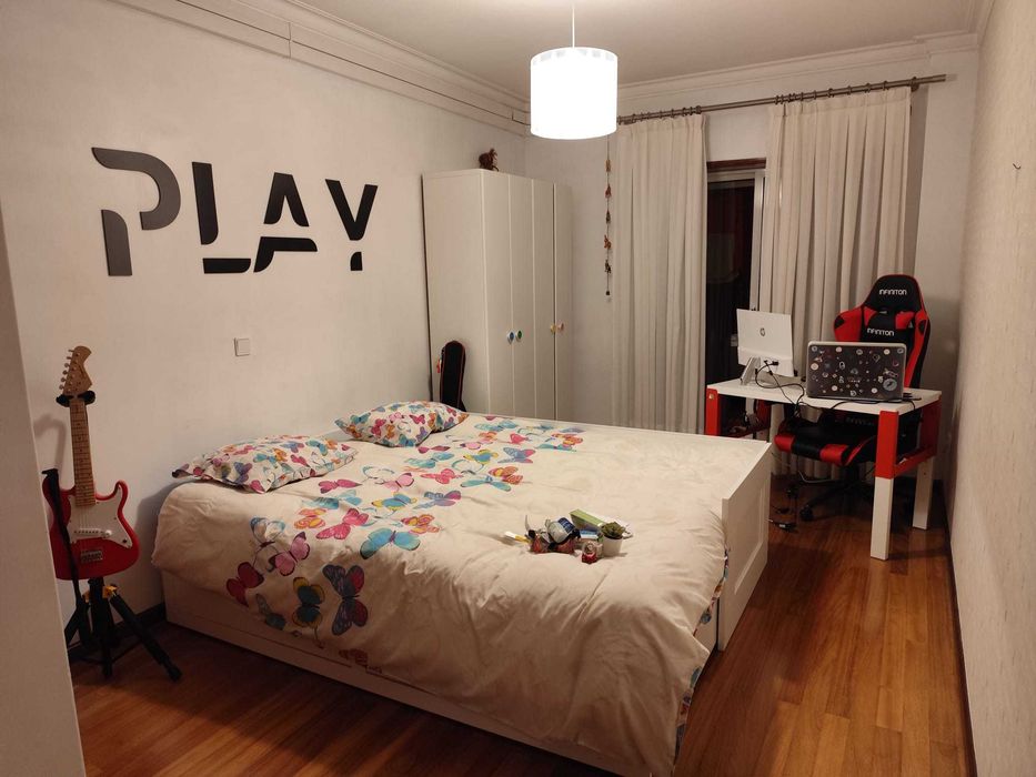 BRIMNES - Cama indiv/dupla c/2 gav, branco, 80x200 cm