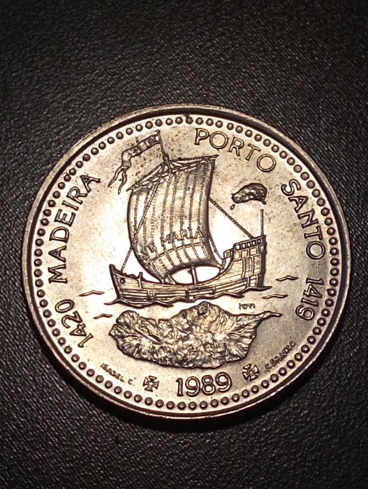 100 escudos - Madeira  Porto Santo	Portugal	1989