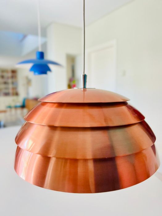 Candeeiro de tecto Belid - cor cobre
