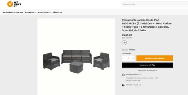 Conjunto de Jardim Garda IPAE PROGARDEN – Novo