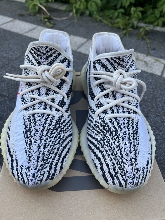 Adidas Yeezy Boost 350 V2 Zebra sneakersy buty czarno białe 42