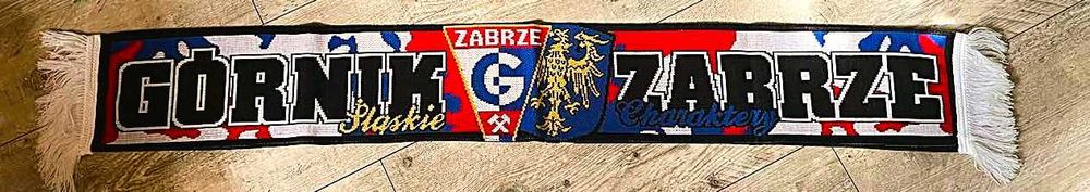 GÓRNIK ZABRZE!! Śląskie Charaktery !! szal piłkarski sportowy