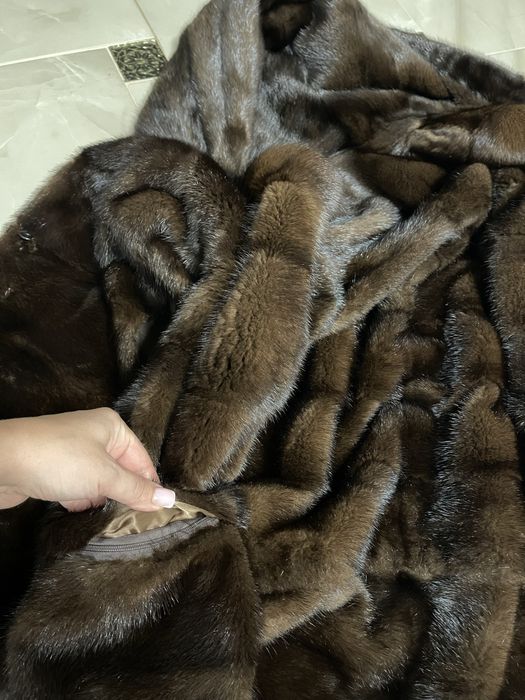Норкова шуба натуральна