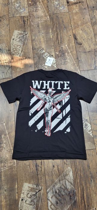 Off white koszulka męska t-shirt bawełna premium logo plecy XL
