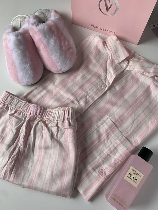 Піжама Victoria's Secret Оригінал Modal-Cotton Long Pajama Set, S, M