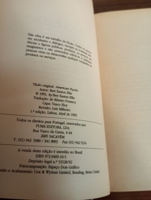 Bret Easton Ellis - Psicopata Americano