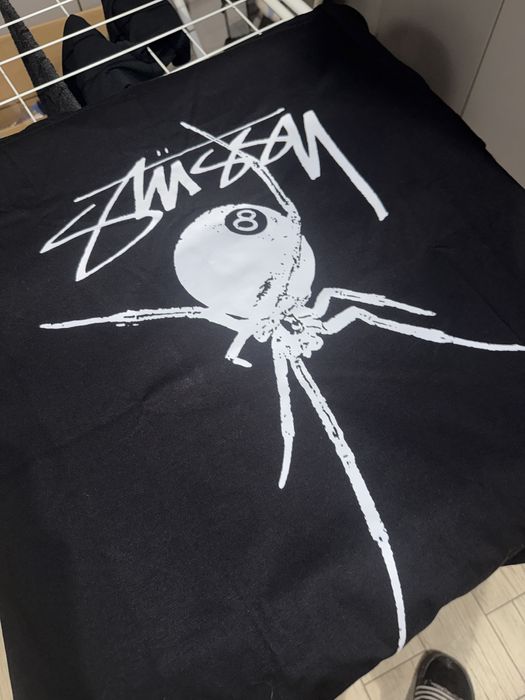 Czarny t-shirt stussy