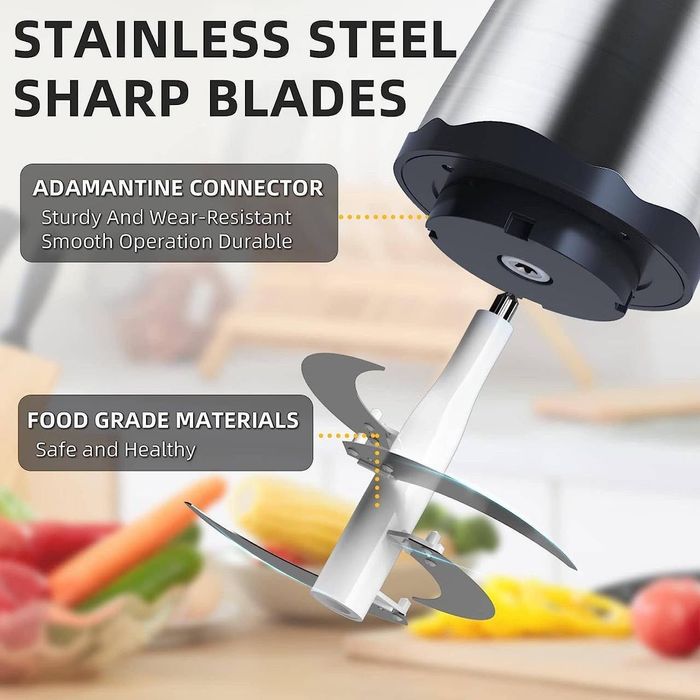 Подрібнювач Блискавка Rainberg RB-2202 1300 Вт/2л блендер овочерізка