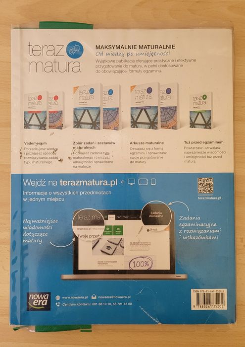 Teraz matura matematyka, zbiór zadań  Nowa era poz.roz.