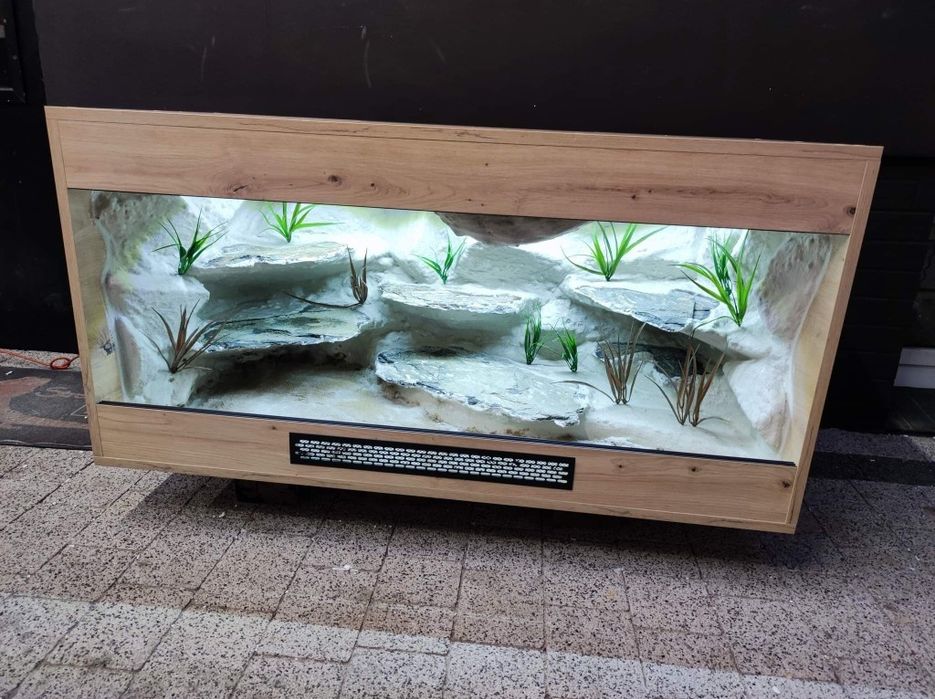 Terrarium 120x60x60 z płyty meblowej agama gekon jaszczurka KOŚCIAN