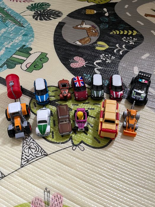 Autka resoraki traktor koparka policja mini cooper