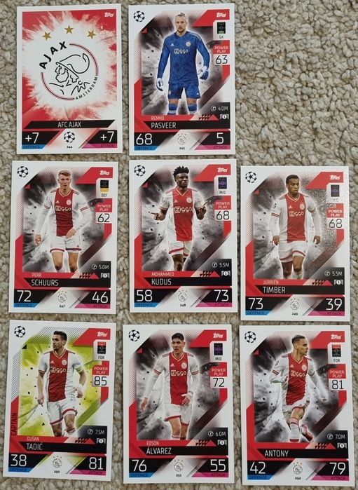 Match attax 22 23 lote cartas