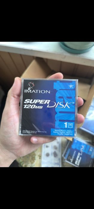 Нові диски, дискети Maxell Y2K Zip 100, Imation SuperDisk LS-120