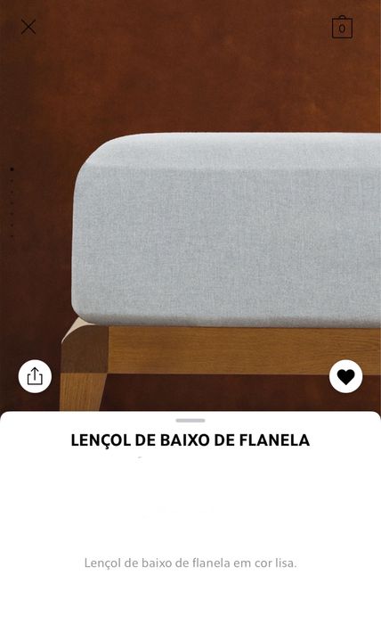 (CAMA 90CM) Lençol De Baixo De Flanela Zara Home NOVO