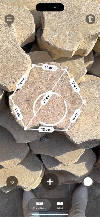 Palete de mosaicos em cimento