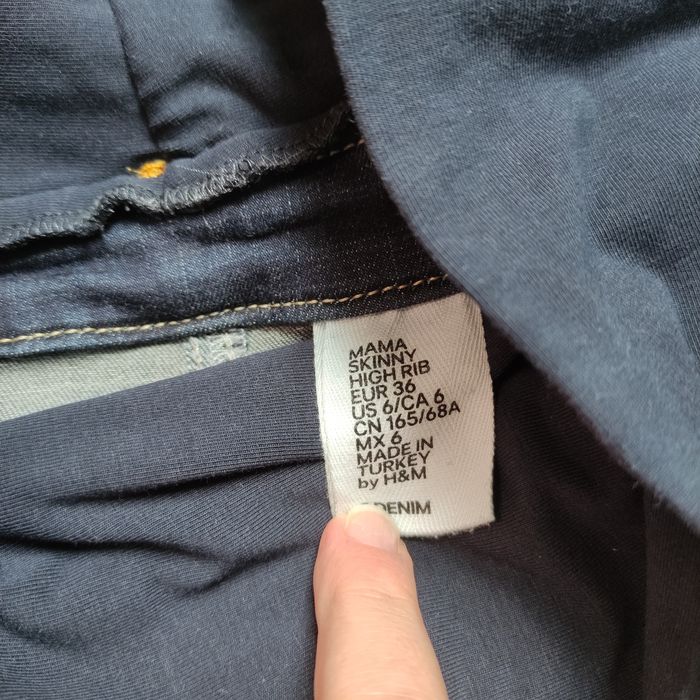 Jeansy ciążowe marki H&M