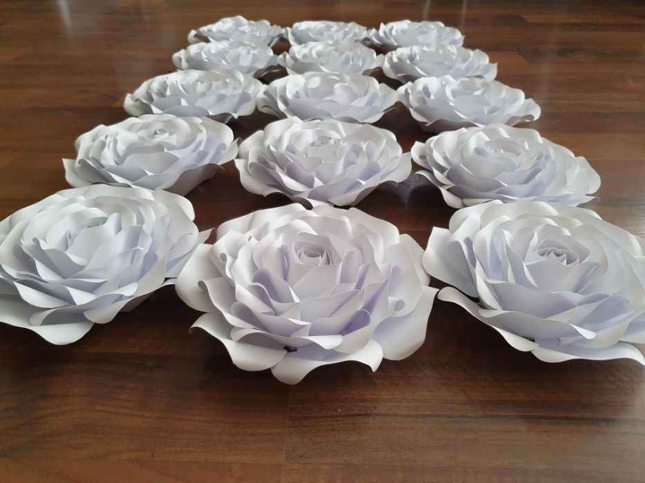 Róża z papieru 3D 45-48 cm