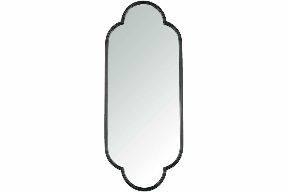 Lustro w metalowej czarnej ramie 45x111cm. 13821