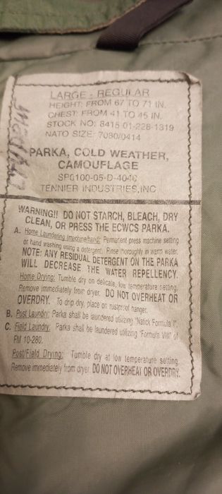 ECWCS Cold Weather Parka woodland камуфляж