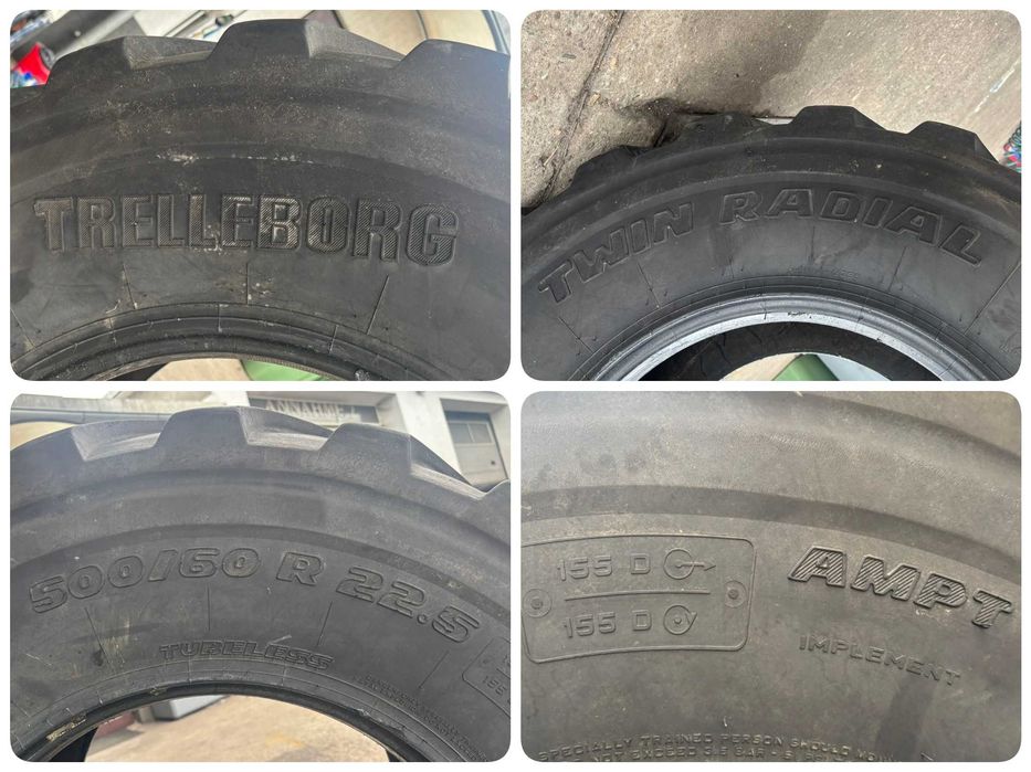 Opona Rolnicza 500/60R22.5 TRELLEBORG TWIN RADIAL 155D (90%)