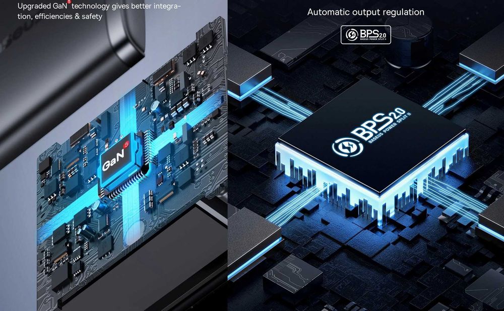 Зарядні пристрої BASEUS 65W Cube Pro 2C+U / BASEUS 65W GaN5 Pro 2C+U