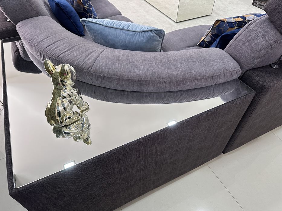 Sofá de canto c/espelhos - como novo - negociavel