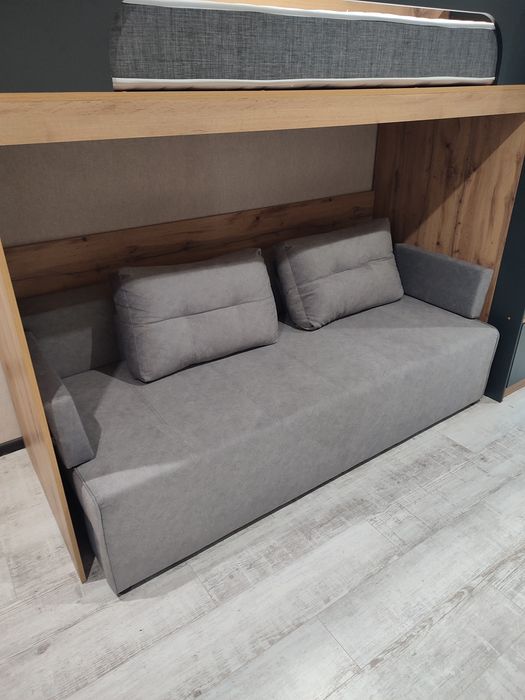 Ліжко двухярусне з диваном та матрасом "Джуніор"