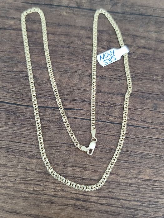 Nowy piękny złoty łańcuch Garibaldi 585 14k 55cm 10.01gr okazja!!