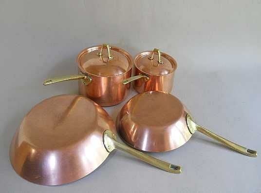 Набор винтажный - медно/стальной посуды
