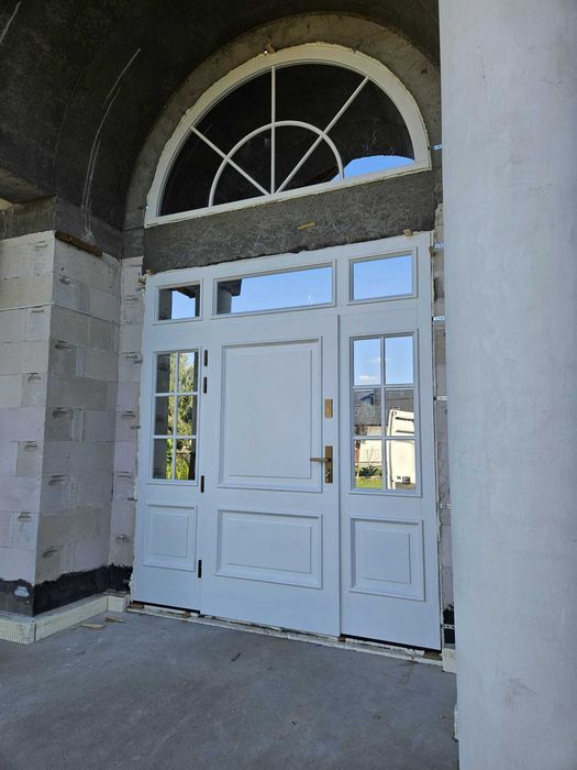 Drzwi Zewnętrzne drewniane, Villa Parkowa, Według Projektu Klienta