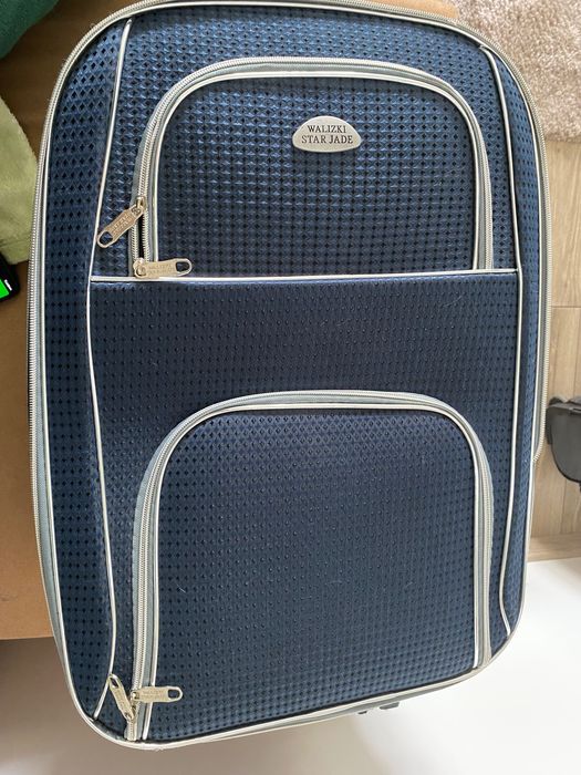 Walizka podróżna starjade 58x45 cm, niebieska stan bdb