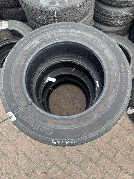 Komplet opon letnich 195/65/15 CONTINENTAL Używane F-Vat