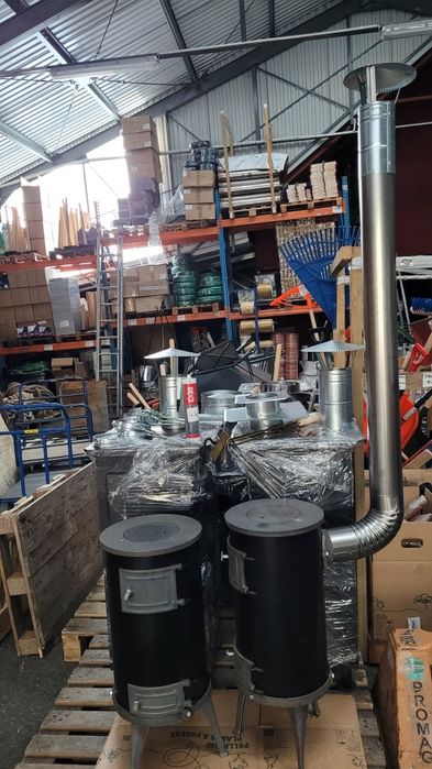 Piec Piecyk Cyganek koza 7kw żeliwny duży kominek koza żeliwna  ogrzew