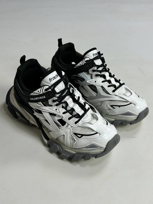 Balenciaga Track 2.0 white black кросівки кроссовки чорно білі кеди 44 43 42 41