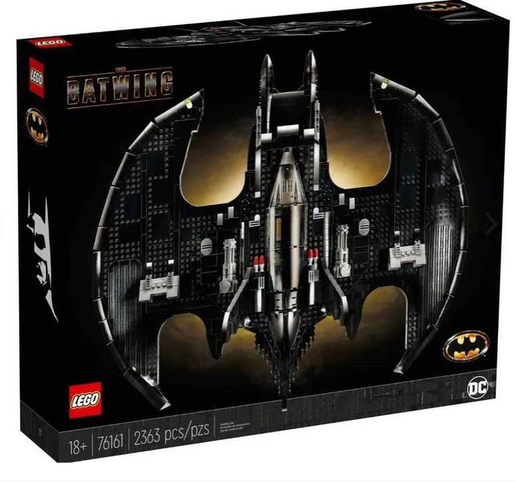 Nowy LEGO 76161 Batwing 1989 – Kolekcjonerski zestaw Batman, fabrycznie zapakowany
