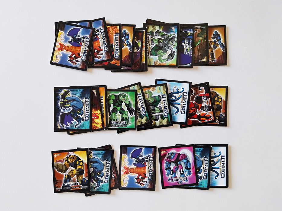 28 mini cards (15 diferentes) GORMITI | Chipicao brindes lote ou venda avulso