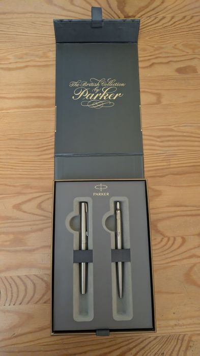 Zestaw Parker Jotter Stainless Steel – The British Collection, nowy