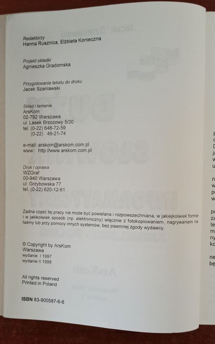 Duży słownik informatyczny, Jacek Szaniawski